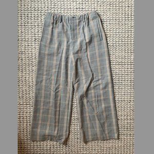 Maje Flaired/Wide Leg Plaid Pants - Size 36 (Euro) /Small